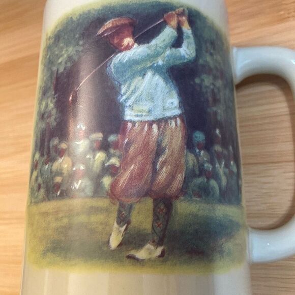 Vintage Otagiri Japan Golf Golfing Old Fashioned Golfer Knickers Coffee Cup Mug - Picture 4 of 11